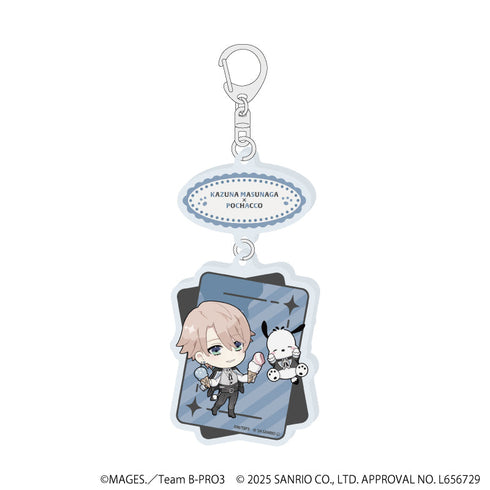 『B-PROJECT~熱烈*ラブコール~×サンリオキャラクターズ』連結アクリルキーホルダー06/増長和南×ポチャッコ(ミニキャライラスト)